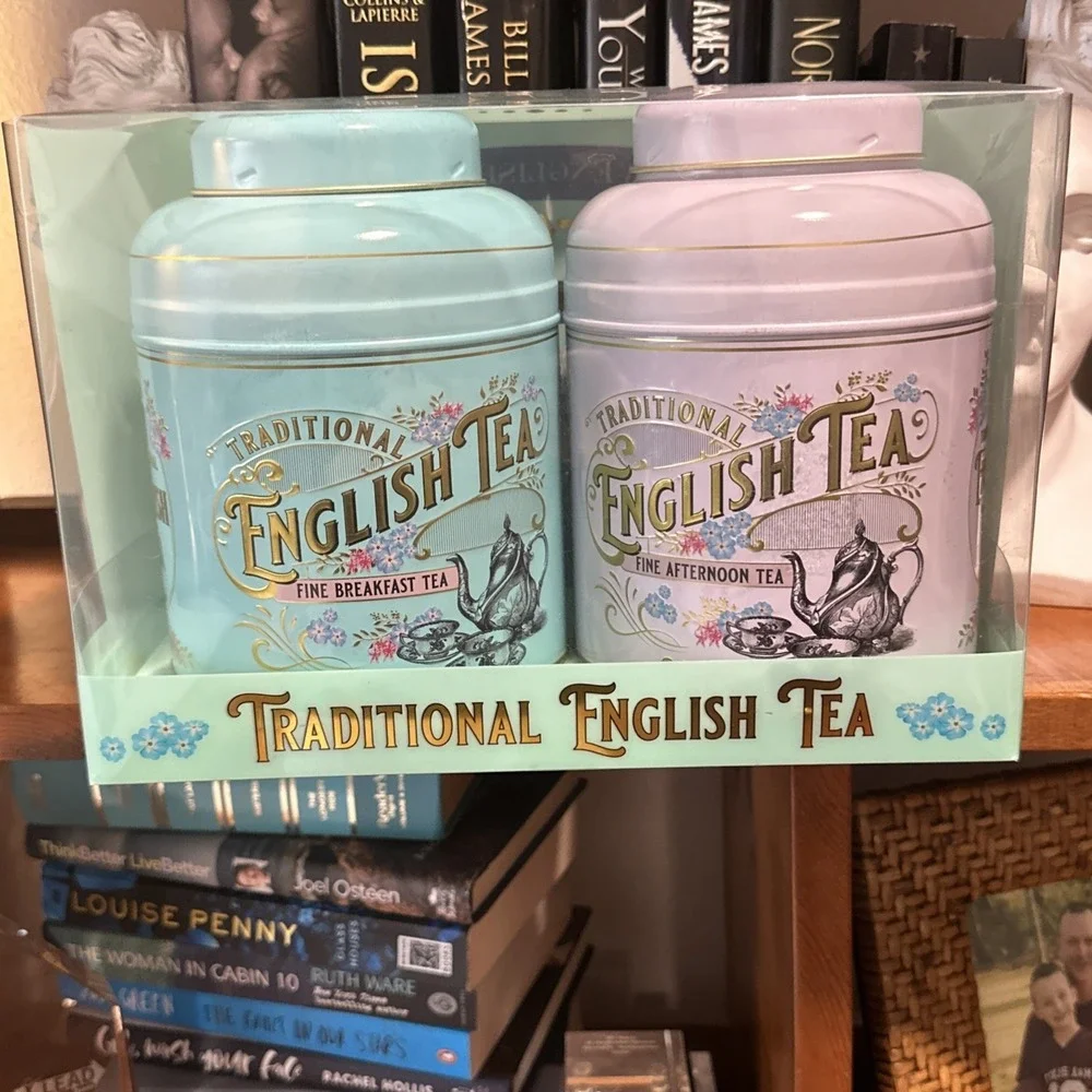 English‎ Afternoon & Breakfast Victorian Vintage Tin Set 160 Teabags